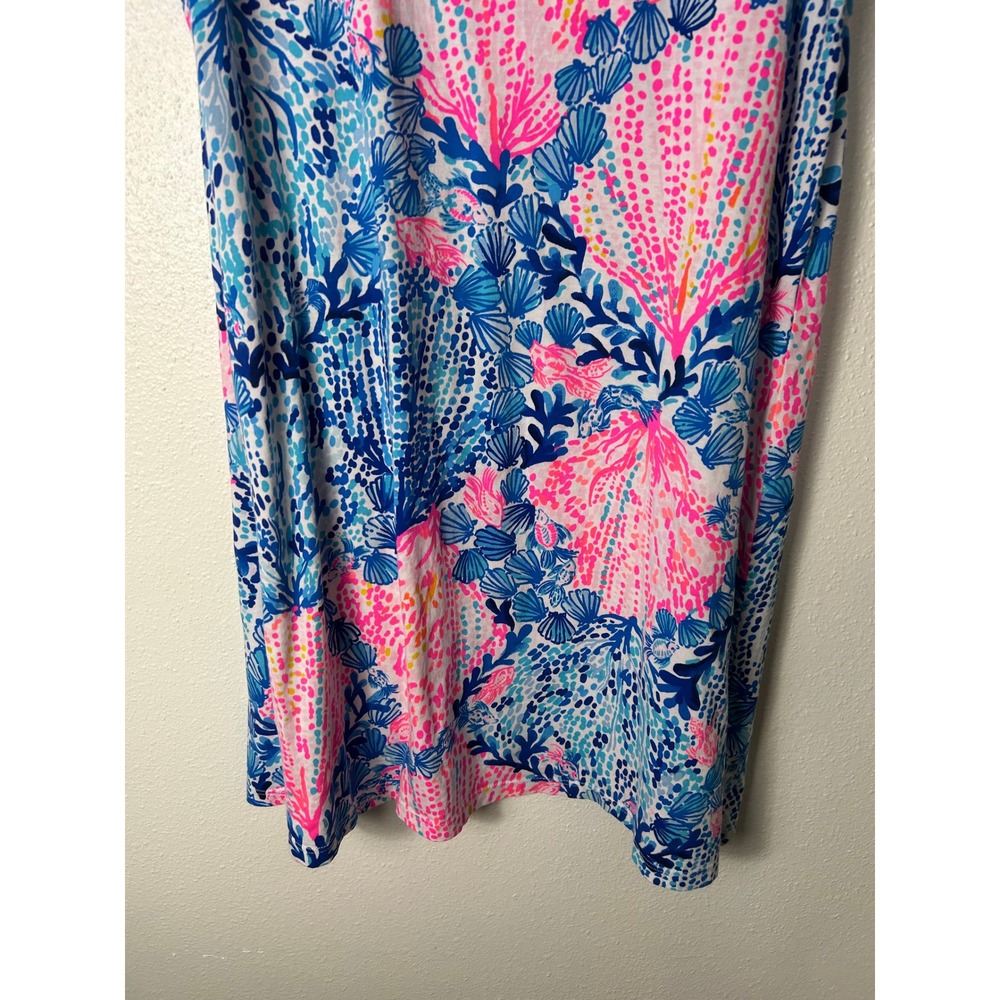 Lilly Pulitzer Kristen Swing Dress Sway with Me Blue XL Coastal Preppy - Picture 3 of 7